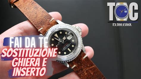 come montare lunetta su ghiera rolex|Sostituzione inserto ghiera e lunetta ROLEX Submariner 1680 .